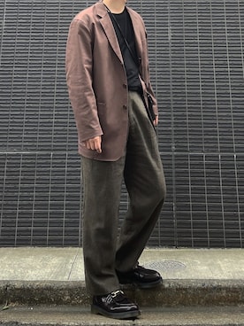 「リドム」｜「アイテム（ジャケット/アウター）」を使った、しゅとーさん（メンズ・168cm）の秋コーディネート