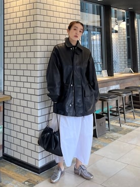 笠岡 オデット エ オディール スタッフさん（レディース・157cm）の冬コーディネート