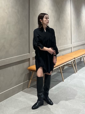 「ベーシック/トラッド」｜笠岡 オデット エ オディール スタッフさん（レディース・157cm）の秋コーディネート