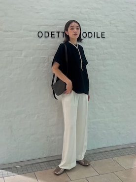 笠岡 オデット エ オディール スタッフさん（レディース・157cm）の秋コーディネート