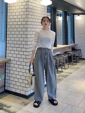 笠岡 オデット エ オディール スタッフさん(レディース・157cm)の春コーディネート