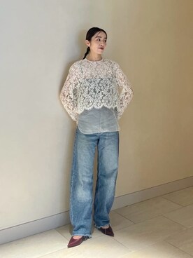 笠岡 オデット エ オディール スタッフさん(レディース・157cm)の秋コーディネート