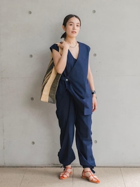 笠岡 オデット エ オディール スタッフさん（レディース・157cm）の夏コーディネート