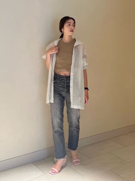 笠岡 オデット エ オディール スタッフさん（レディース・157cm）の夏コーディネート