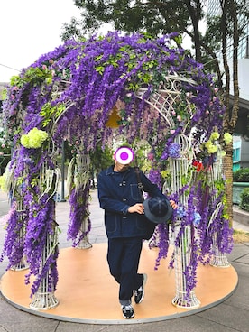 「orSlow（オアスロウ）のアイテム（オールインワン・サロペット）」を使った、angusshenさん（メンズ・172cm）の冬コーディネート