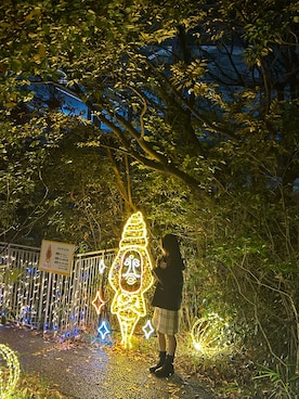 「アイテム（ダッフルコート）」を使った、murajinさん（レディース・150cm）の冬コーディネート