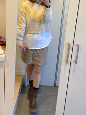 武蔵さん（レディース・154cm）の冬コーディネート