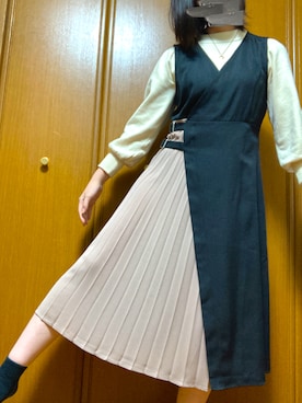 「NICE CLAUP（ナイスクラップ）のアイテム（ニット/セーター）」を使った、umiwear11さん（レディース・167cm）の秋コーディネート