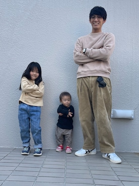 「スエット」｜「アイテム（チノパンツ）」を使った、kenta68さん（メンズ・175cm）の秋コーディネート