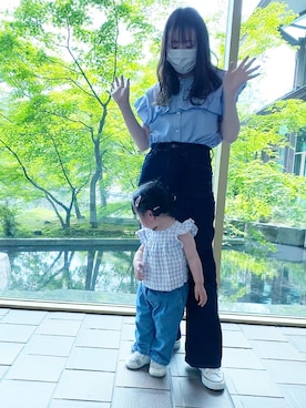 「フレアデニム」｜AYUMIさん（レディース・157cm）の春コーディネート