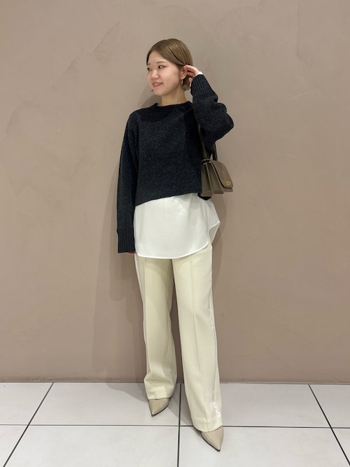 Drawing Numbers】サテンボートブラウス（シャツ/ブラウス）｜Drawing