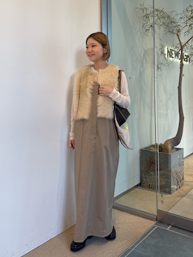 「アイテム（ワンピース/ドレス）」を使った、dnmomokoさん（レディース・154cm）の秋コーディネート