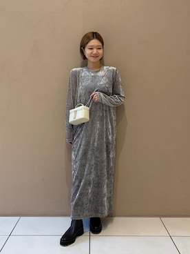 「アイテム（ワンピース/ドレス）」を使った、dnmomokoさん（レディース・154cm）の秋コーディネート