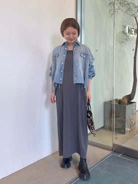 「アイテム（チョーカー）」を使った、dnmomokoさん（レディース・154cm）の秋コーディネート