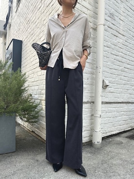 「アイテム（パンツ）」を使った、makoo.jjさん（レディース・168cm）の秋コーディネート