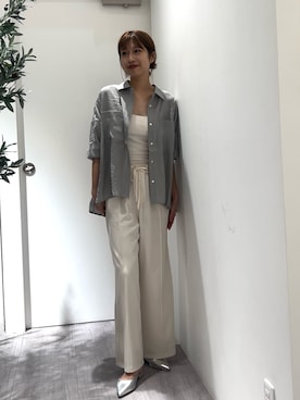 「Jena espace merveilleux（ジェナ　エスパスメルヴェイユ）のアイテム（その他パンツ）」を使った、makoo.jjさん（レディース・168cm）の春コーディネート