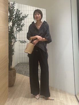 「Jena espace merveilleux（ジェナ　エスパスメルヴェイユ）のアイテム（その他パンツ）」を使った、makoo.jjさん（レディース・168cm）の夏コーディネート