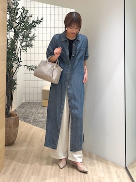 「Jena espace merveilleux（ジェナ　エスパスメルヴェイユ）のアイテム（その他パンツ）」を使った、makoo.jjさん（レディース・168cm）の夏コーディネート