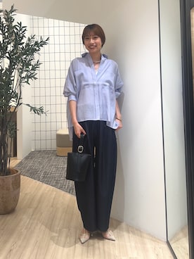 「Jena espace merveilleux（ジェナ　エスパスメルヴェイユ）のアイテム（その他パンツ）」を使った、makoo.jjさん（レディース・168cm）の夏コーディネート