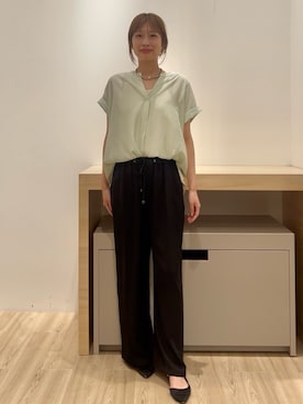 「Jena espace merveilleux（ジェナ　エスパスメルヴェイユ）のアイテム（その他パンツ）」を使った、makoo.jjさん（レディース・168cm）の夏コーディネート