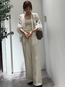 「Jena espace merveilleux（ジェナ　エスパスメルヴェイユ）のアイテム（その他パンツ）」を使った、makoo.jjさん（レディース・168cm）の春コーディネート