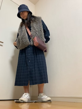 「SpRay（スプレイ）のアイテム（その他アウター）」を使った、honoqueenさん（レディース・156cm）の秋コーディネート