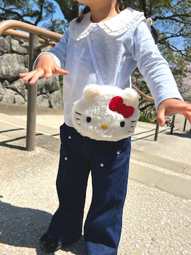 「petit main（プティマイン）のアイテム」を使った、Runa.さん（キッズ・90cm）の春コーディネート