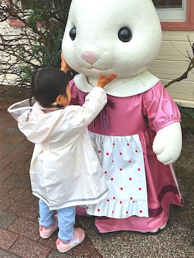 「ASICS（アシックス）のアイテム」を使った、Runa.さん（キッズ・90cm）の春コーディネート