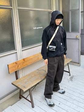 「and wander（アンドワンダー）のアイテム（ジャケット/アウター）」を使った、gookmyさん（メンズ・170cm）の秋コーディネート