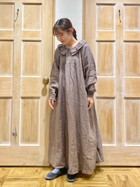 「TSUHARU by Samansa Mos2（ツハルバイサマンサモスモス）のアイテム（ワンピース/ドレス）」を使った、Kotoneさん（レディース・151cm）の夏コーディネート
