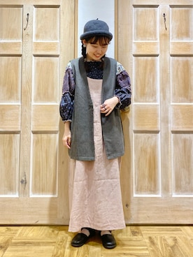 「アイテム（ワンピース/ドレス）」を使った、Kotoneさん（レディース・151cm・20代）の秋コーディネート