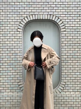 「秋先取りコーデ」｜「アイテム（トレンチコート）」を使った、aiさん（レディース・164cm）の秋コーディネート