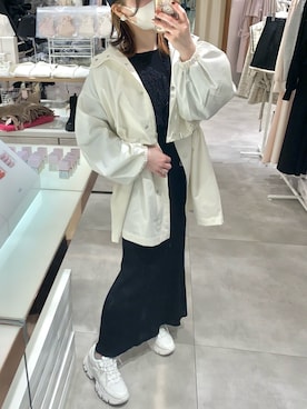 「アイテム（マウンテンパーカー）」を使った、あづささん（レディース・156cm・20代）の春コーディネート