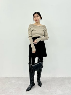 島津（shimazu)さん（レディース・160cm）の秋コーディネート