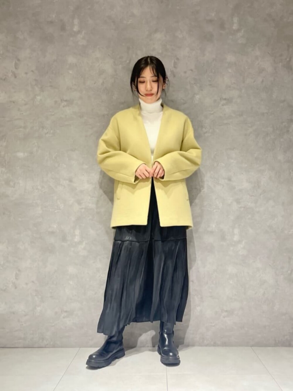美品♡グリーンレーベル　ヴィクトリアンウールハーフコート　サイズ40 green label relaxing（グリーンレーベルリラクシング）の