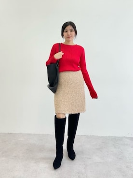 島津（shimazu)さん（レディース・160cm）の冬コーディネート