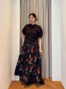 「EMMEL REFINES（エメルリファインズ）のアイテム」を使った、島津（shimazu)さん（レディース・160cm）の夏コーディネート