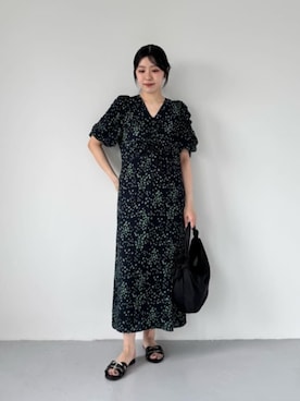 「気温25度から29度」｜「アイテム（ワンピース/ドレス）」を使った、島津（shimazu)さん（レディース・160cm）の春コーディネート