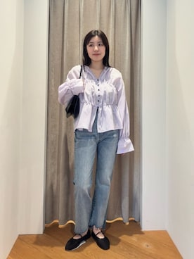 「EMMEL REFINES（エメルリファインズ）のアイテム」を使った、島津（shimazu)さん（レディース・160cm）の冬コーディネート