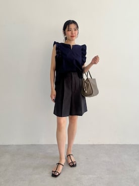 島津(shimazu)さん(レディース・160cm)の夏コーディネート