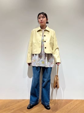 「EMMEL REFINES（エメルリファインズ）のアイテム」を使った、島津（shimazu)さん（レディース・160cm）の冬コーディネート