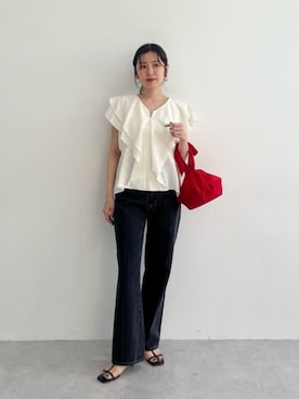 島津(shimazu)さん(レディース・160cm)の夏コーディネート