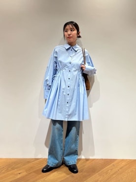 「EMMEL REFINES（エメルリファインズ）のアイテム」を使った、島津（shimazu)さん（レディース・160cm）の冬コーディネート