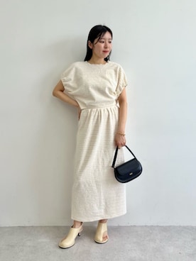 「quartierglam（カルチェグラム）のアイテム」を使った、島津（shimazu)さん（レディース・160cm）の夏コーディネート