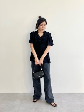 島津（shimazu)さん（レディース・160cm）の夏コーディネート