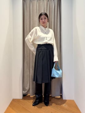 「EMMEL REFINES（エメルリファインズ）のアイテム」を使った、島津（shimazu)さん（レディース・160cm）の冬コーディネート