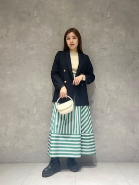 size SHORT あり ］ツイードライク ボックス ダブル ジャケットを使っ