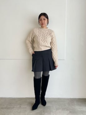 島津（shimazu)さん（レディース・160cm）の冬コーディネート