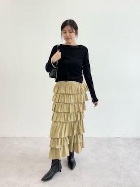 島津（shimazu)さん（レディース・160cm）の冬コーディネート