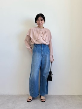 島津（shimazu)さん（レディース・160cm）の春コーディネート